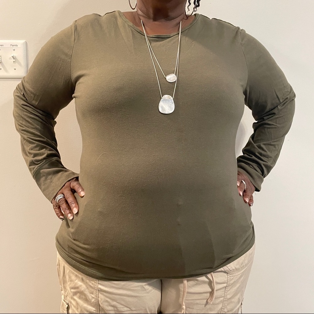 Olive Green Long Sleeve Shirt